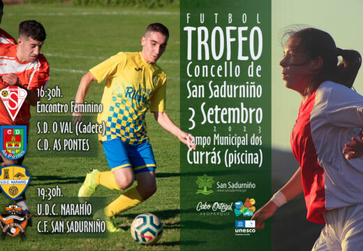 O XXX Trofeo de fútbol Concello de San Sadurniño xogarase o domingo ás 19:30h no campo dos Currás